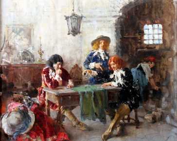 Longo Mancini Francesco - Interior of tavern